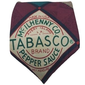 Tabasco | Men's Maroon Tabasco Pepper Sauce Novelty Tie (One Size)